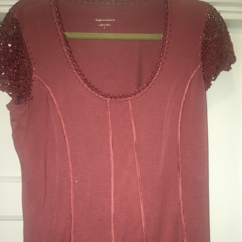 Tapemeasure (Brand) Pale Burgundy Top